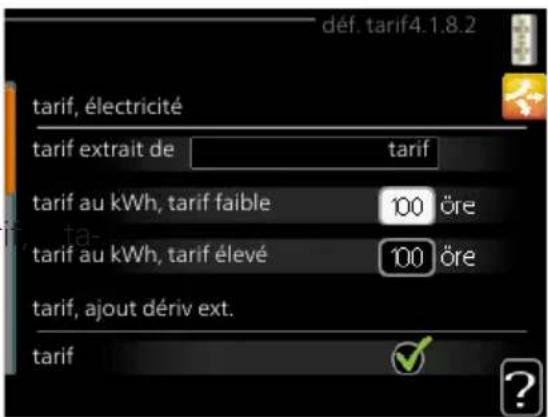 Nibe VVM 310 - tarif, électricité - 1