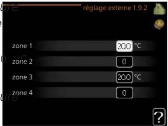 Nibe VVM 310 - RÉGLAGE EXTERNE - 1