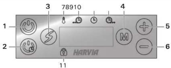 HARVIA Xafir CS170 - Bedienfeld - 1