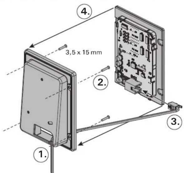 HARVIA Xenio CX110C - Montage des Bedienfelds - 5