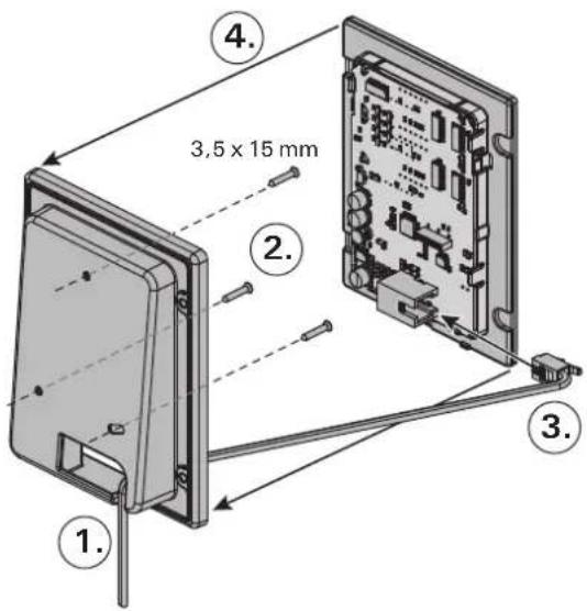 HARVIA Xenio CX110C - 3.2.Installazione dell'unità di alimentazione - 2