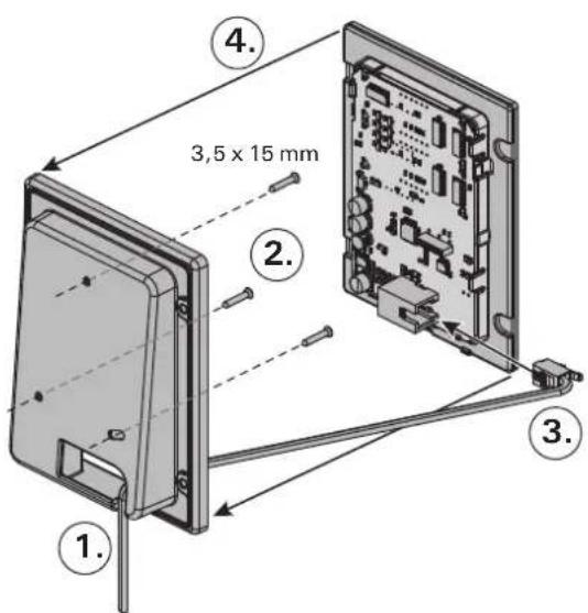 HARVIA Xenio CX110C - Montage des Bedienfelds - 2