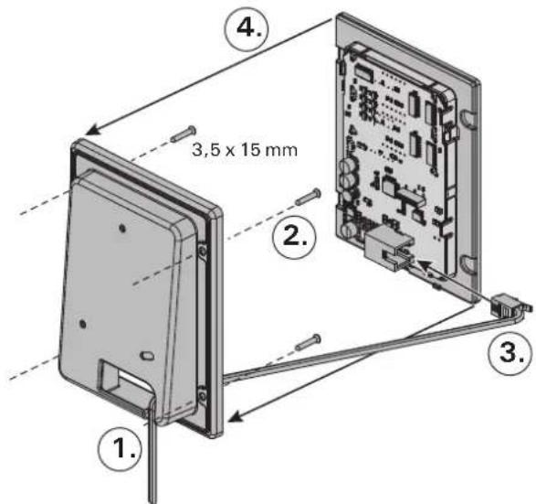 HARVIA Xenio CX110C - 3.2.Installazione dell'unità di alimentazione - 5