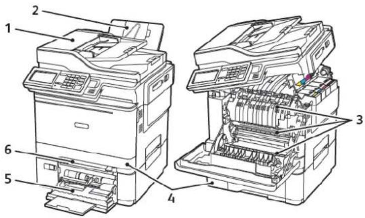 XEROX C315I - Identification des zones d'incidents - 1