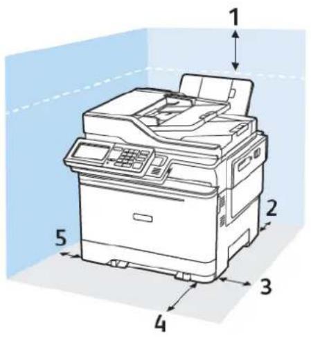 XEROX C315I - Sélection d'un emplacement pour l'imprimante - 3