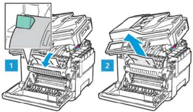 XEROX C315I - Incident papier derrière la porte A - 8