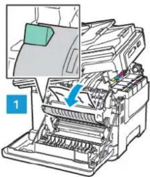 XEROX C315I - Ouvrez la porte d'accès du module four, puis retirez le papier coincé. - 2