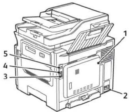 XEROX C315I - Connexion des câbles - 5