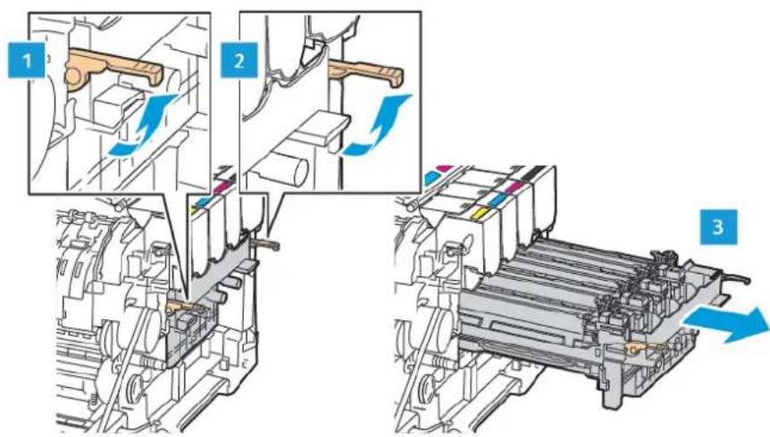 XEROX C315I - Insérez le bac à déchets. - 3