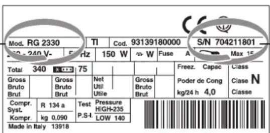 HOTPOINT E4D XC1 - Nalezy podac: - 1