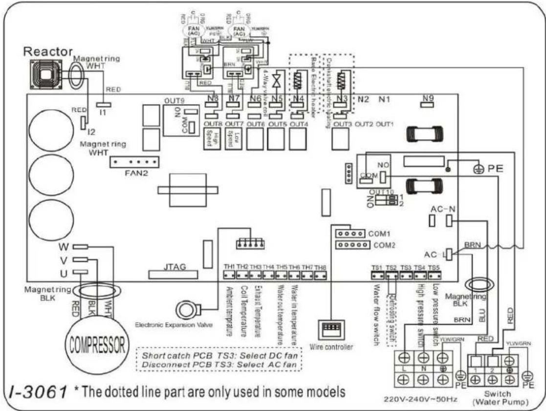 ASTRALPOOL Bering - Swimming pool heat pump wiring diagram - 2