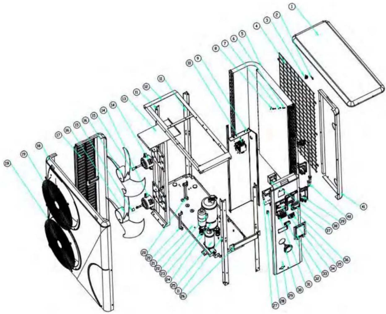 ASTRALPOOL Elyo Smart NN - Diagramma esploso e Manutenzione - 1