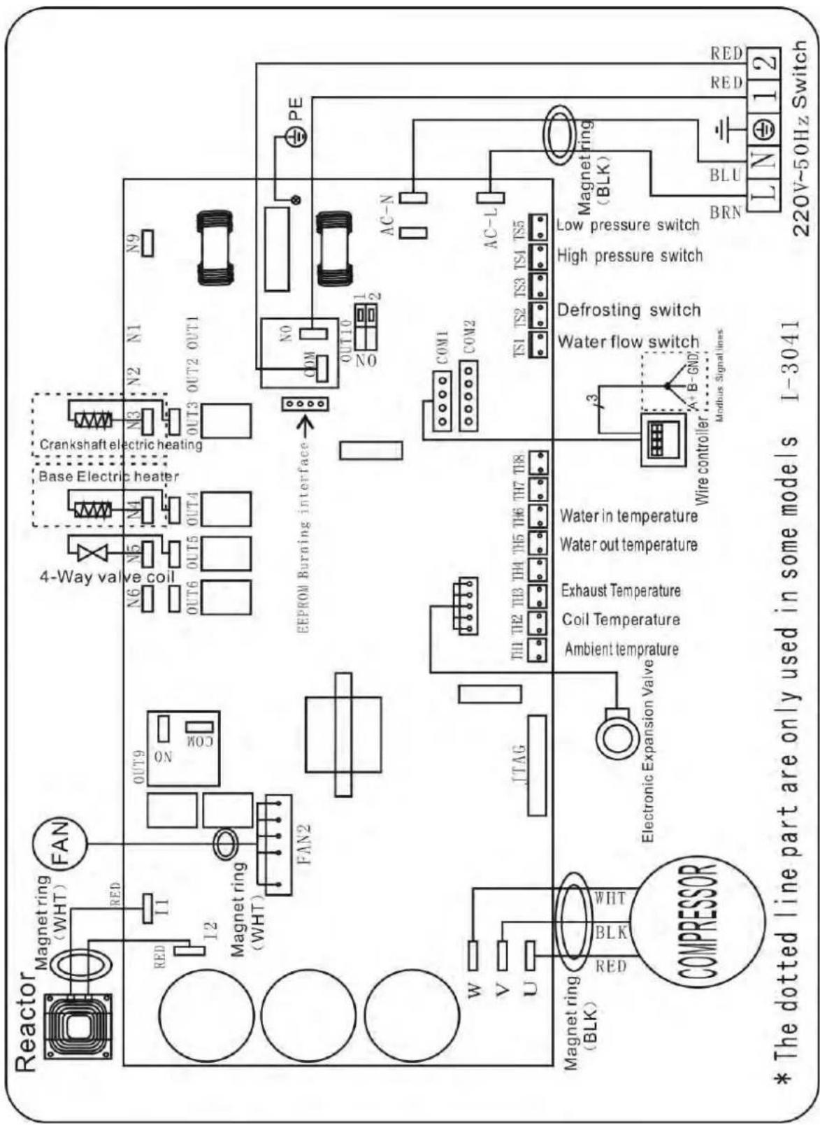 ASTRALPOOL Elyo Smart NN - Diagramma cabalaggio della pompa riscaldamento della piscina di nuoto invertitore - 1