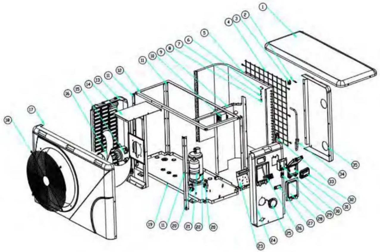 ASTRALPOOL Elyo Smart NN - Exploded Diagram - 1