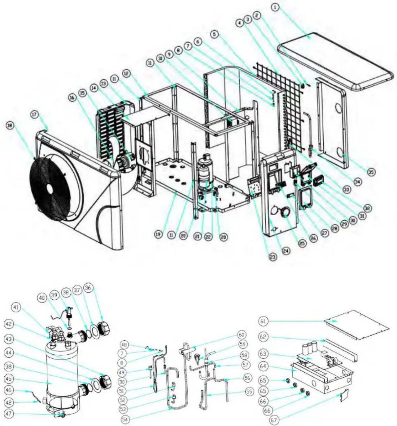ASTRALPOOL Elyo Smart NN - Diagrama de despiece y mantenimiento - 1