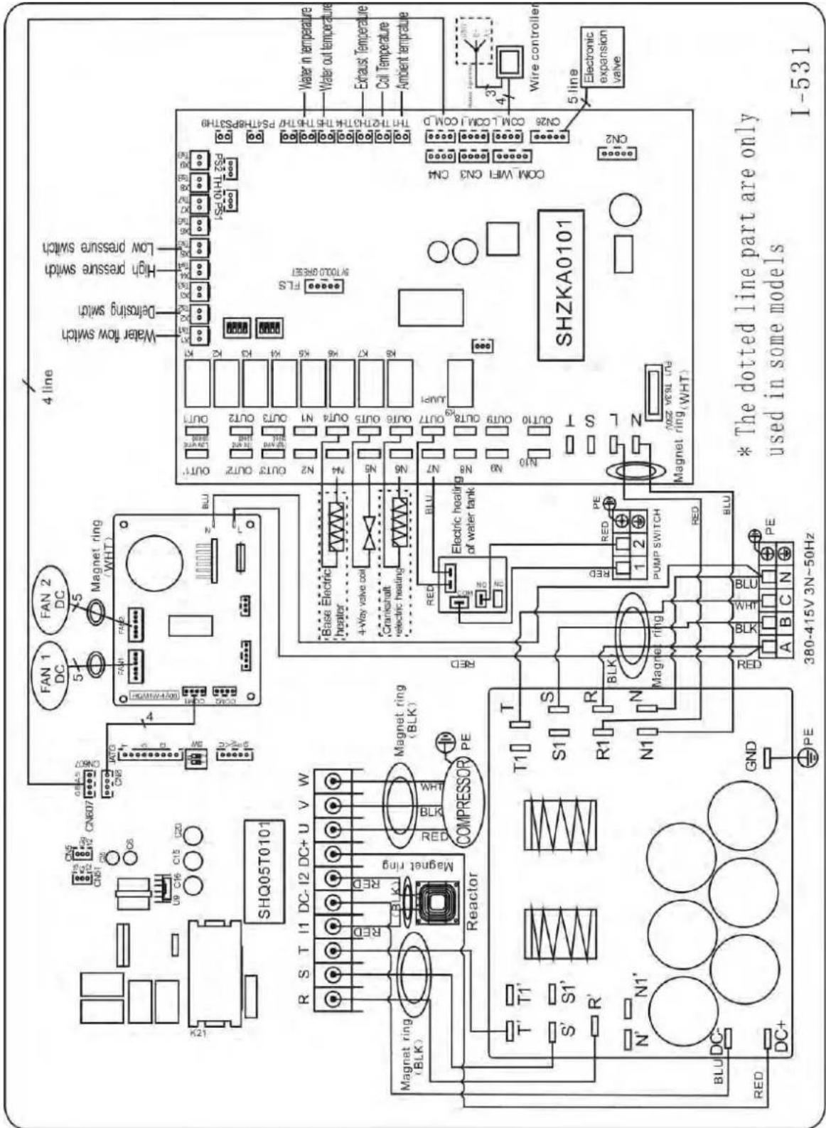 ASTRALPOOL Elyo Smart NN - ZWEMBAD WARMTEPOMP BEDRADING SCHEMA - 1