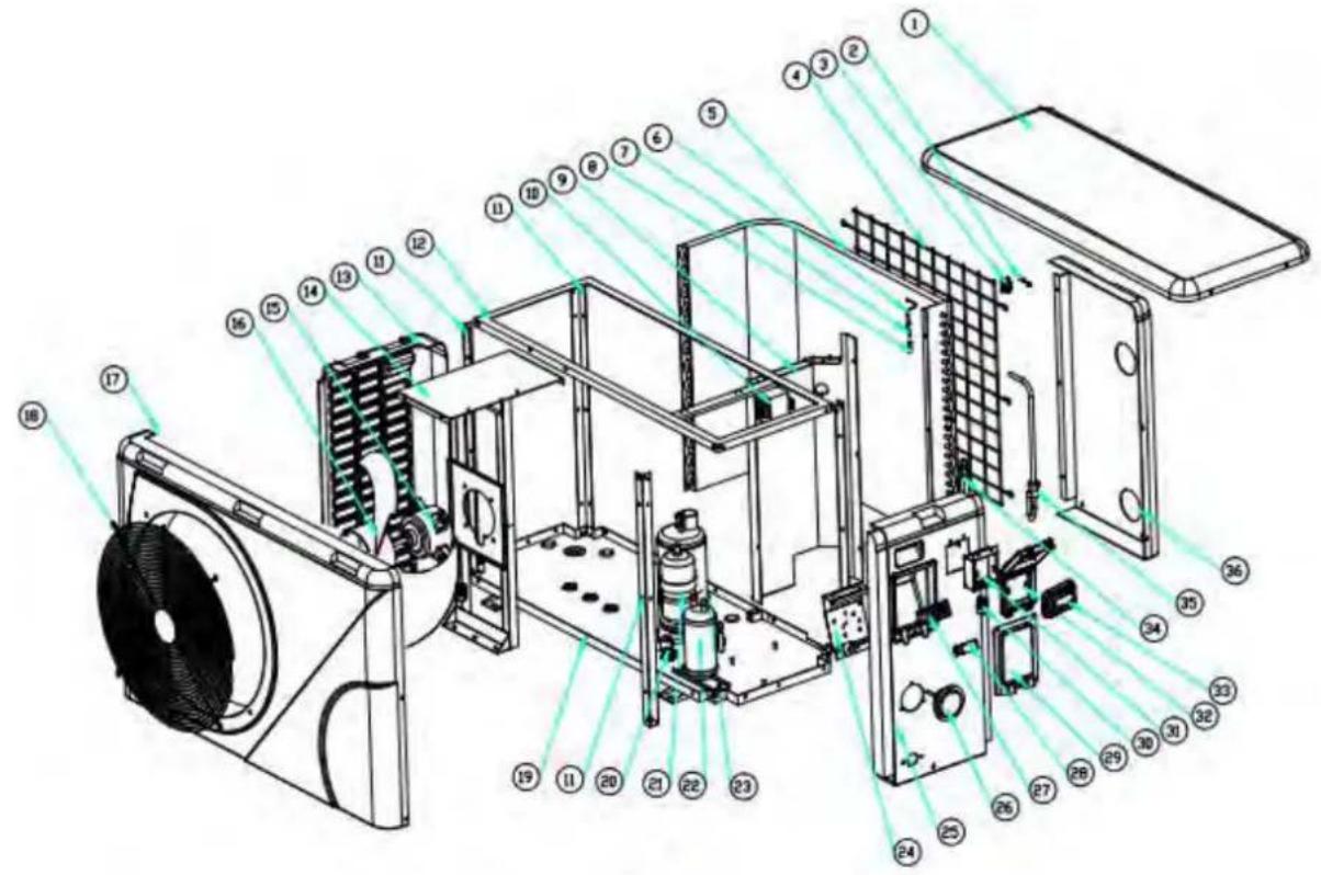 ASTRALPOOL Elyo Smart NN - Explosionszeichnung und Wartung - 1