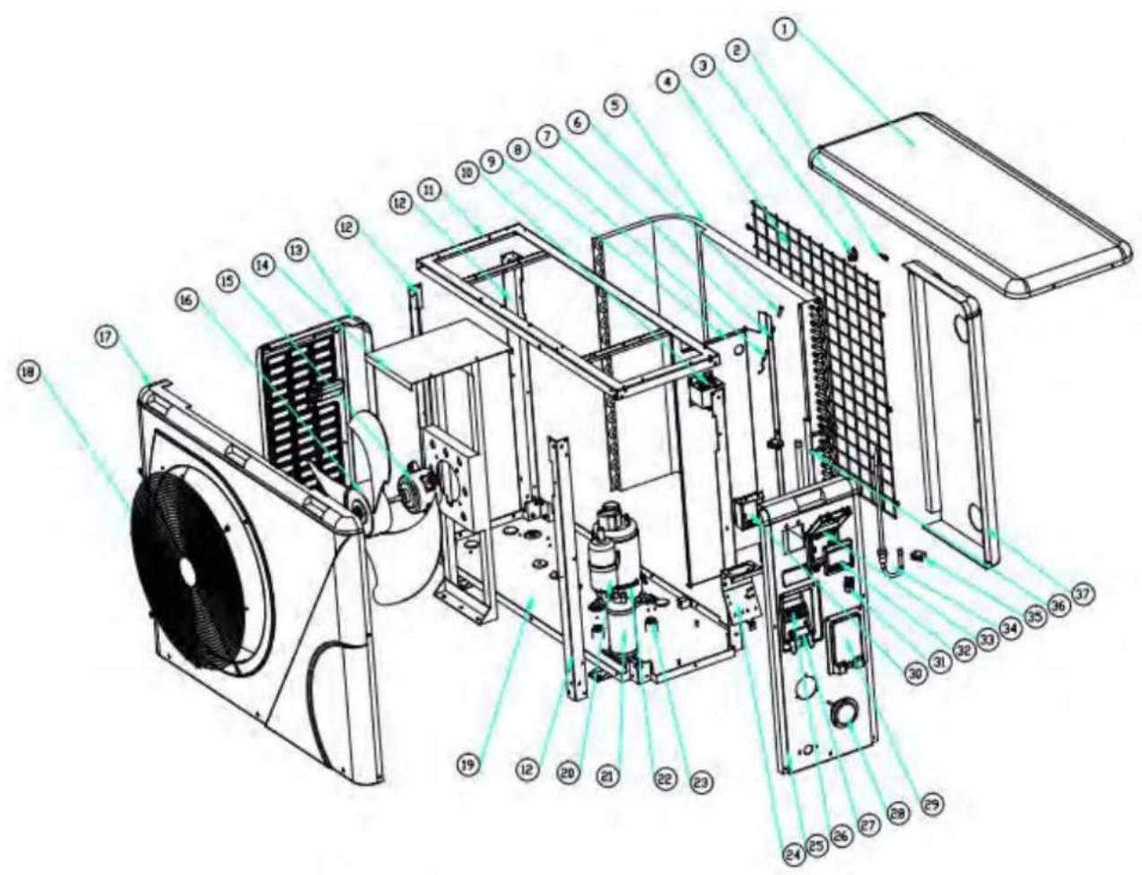 ASTRALPOOL Elyo Smart NN - Exploded Diagram - 1