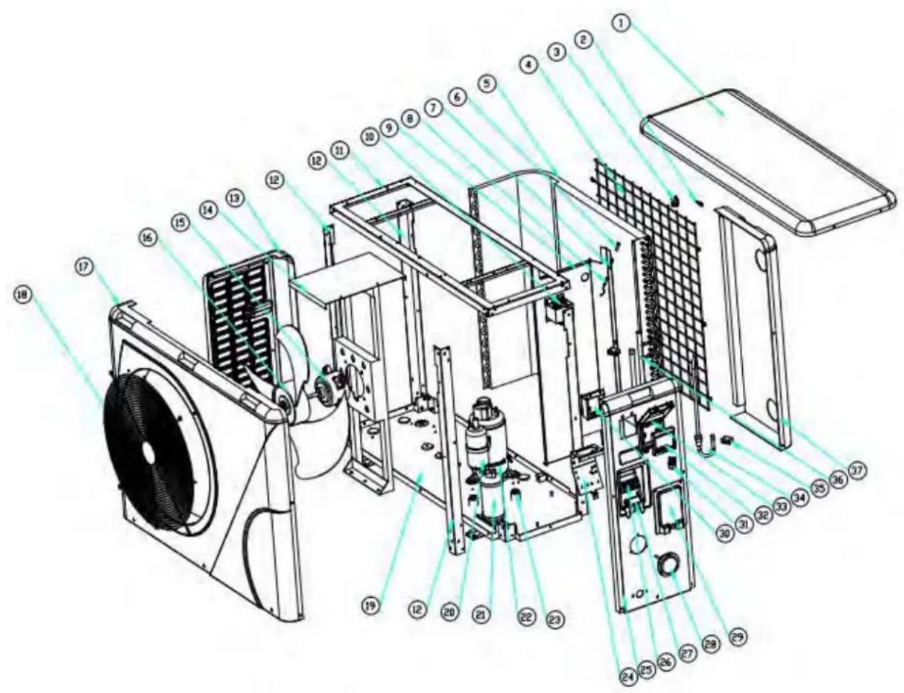 ASTRALPOOL Elyo Smart NN - Schéma éclaté et entretien - 1