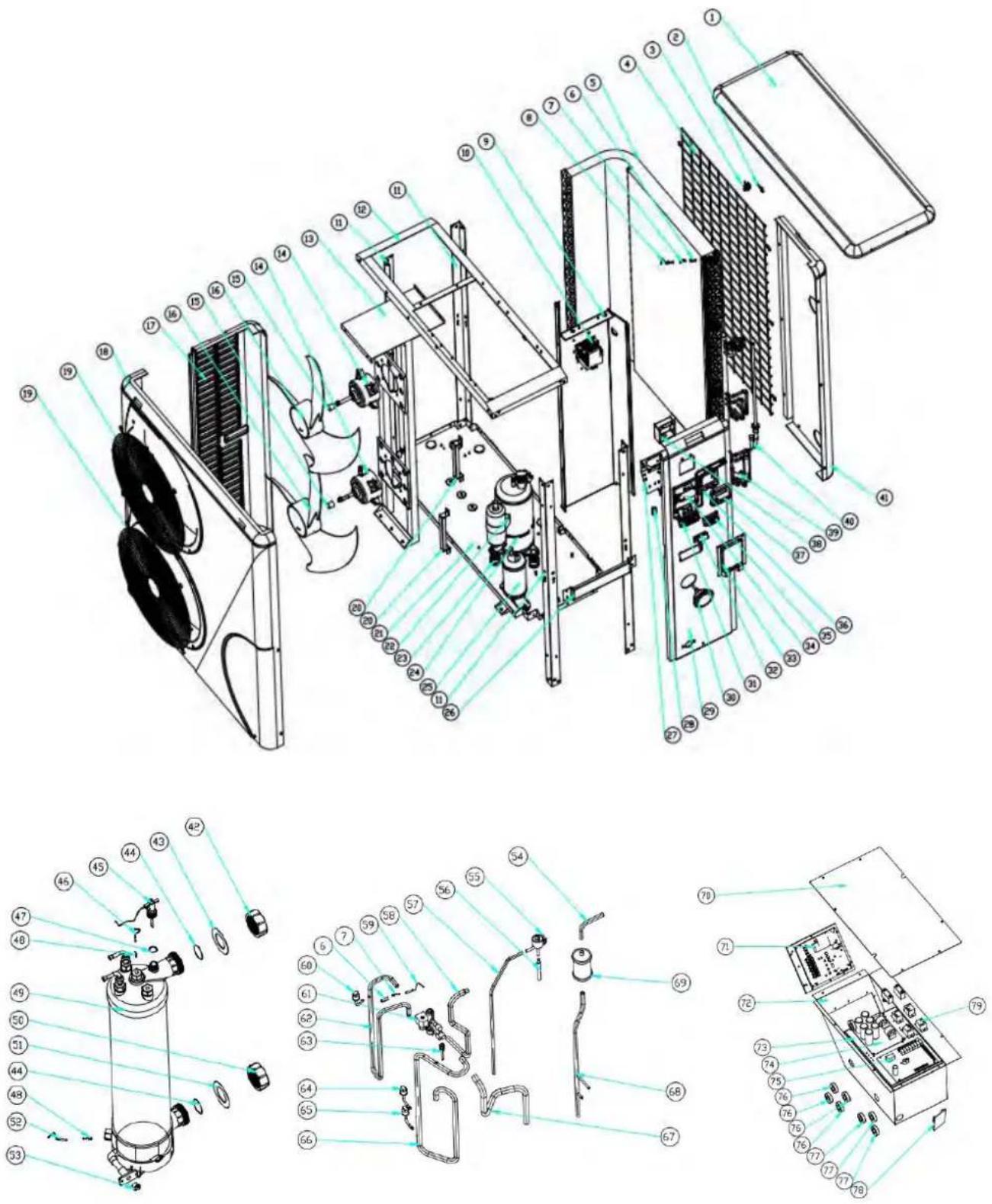 ASTRALPOOL Elyo Smart NN - Schéma éclaté et entretien - 1