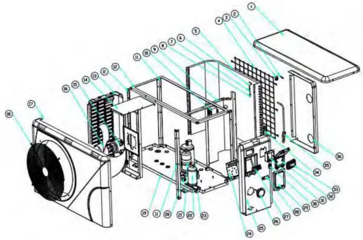 ASTRALPOOL Elyo Smart NN - Diagramma esploso e Manutenzione - 1