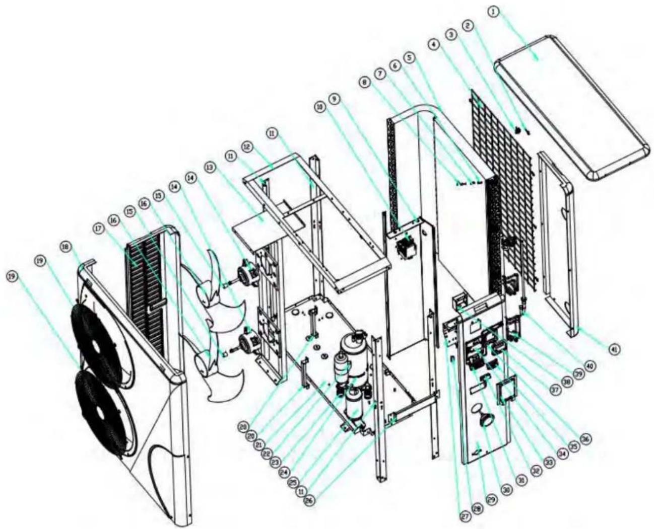 ASTRALPOOL Elyo Smart NN - Diagrama de despiece y mantenimiento - 1
