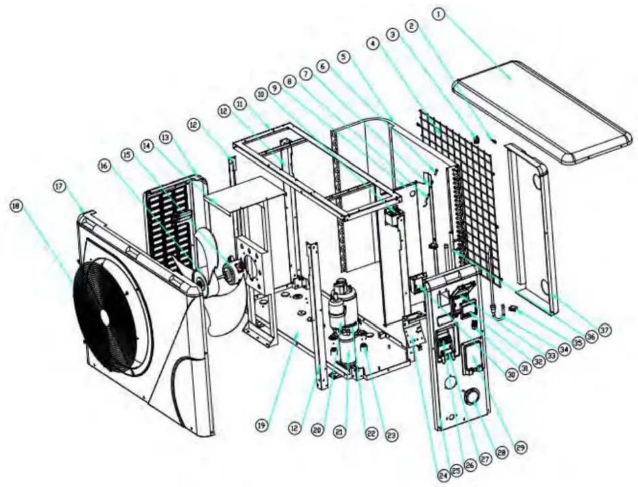 ASTRALPOOL Elyo Smart NN - Diagrama de despiece y mantenimiento - 1
