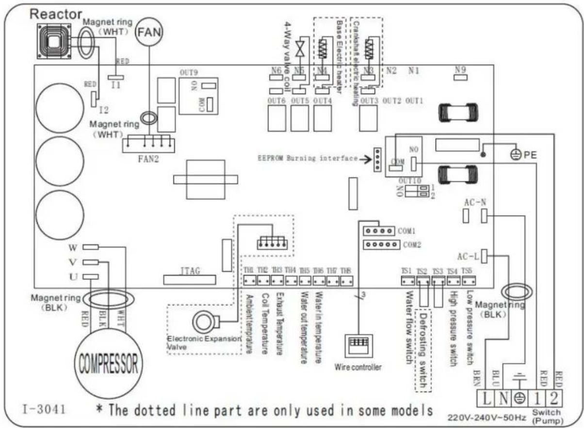 ASTRALPOOL Pro Elyo Touch - Inverter-Schwimmbad-Wärmepumpe-Schaltplan - 1