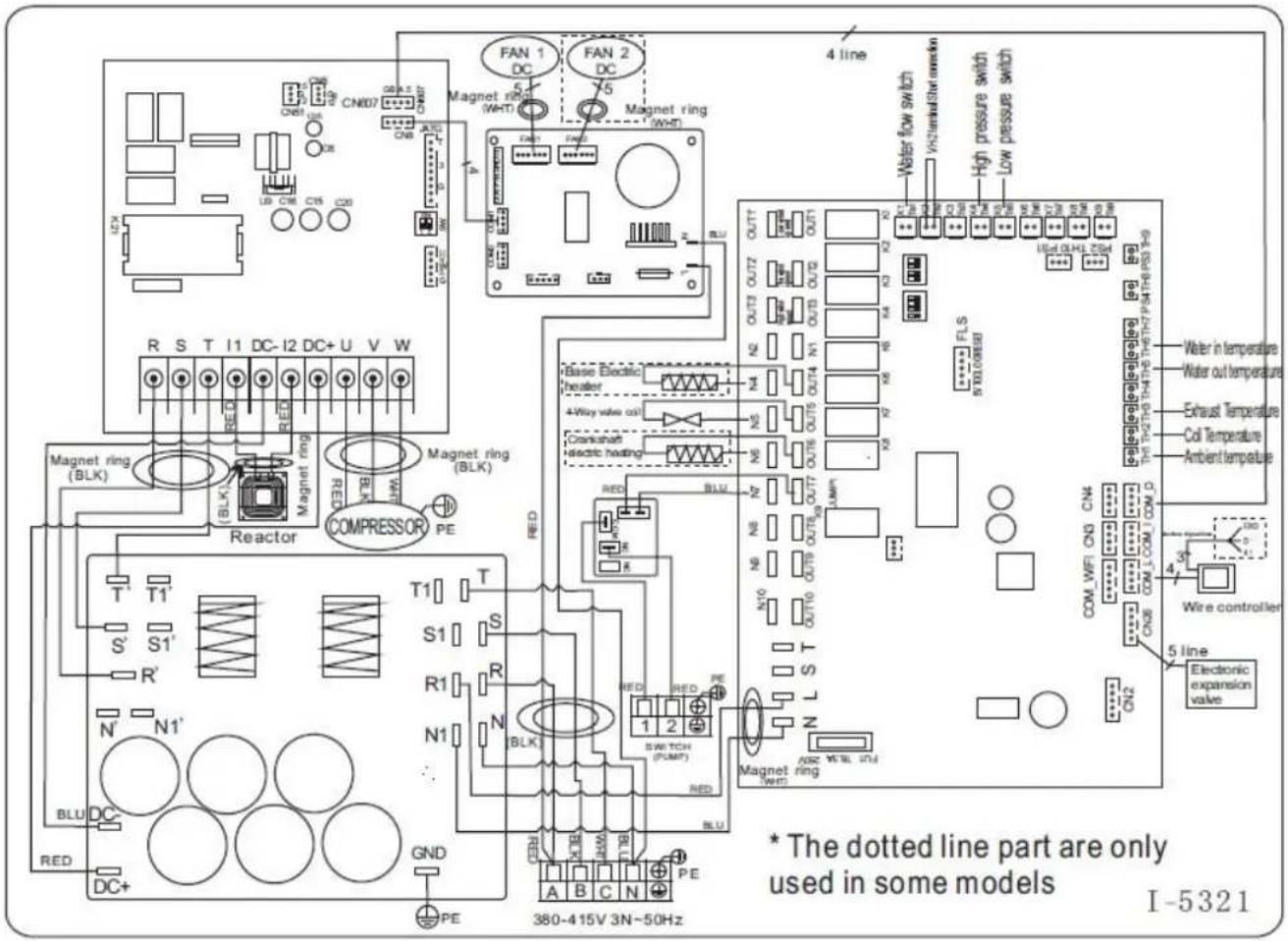 ASTRALPOOL Pro Elyo Touch - Inverter swimming pool heat pump wiring diagram - 1