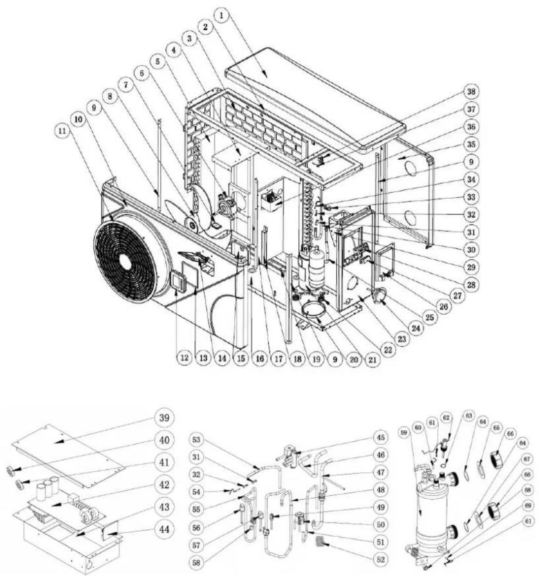 ASTRALPOOL Pro Elyo Touch - 1 Diagrama explodido - 1