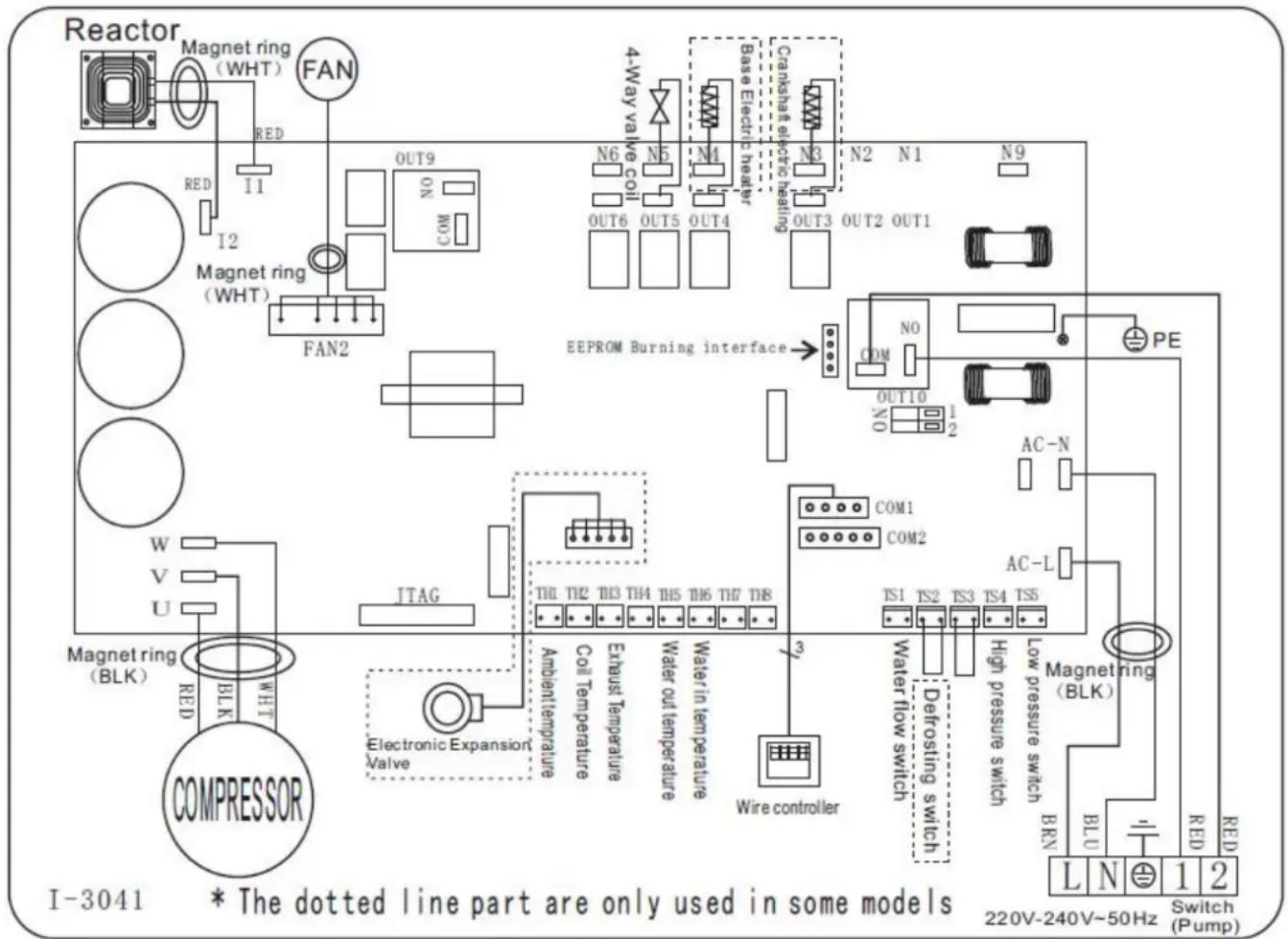 ASTRALPOOL Pro Elyo Touch - Inverter swimming pool heat pump wiring diagram - 1