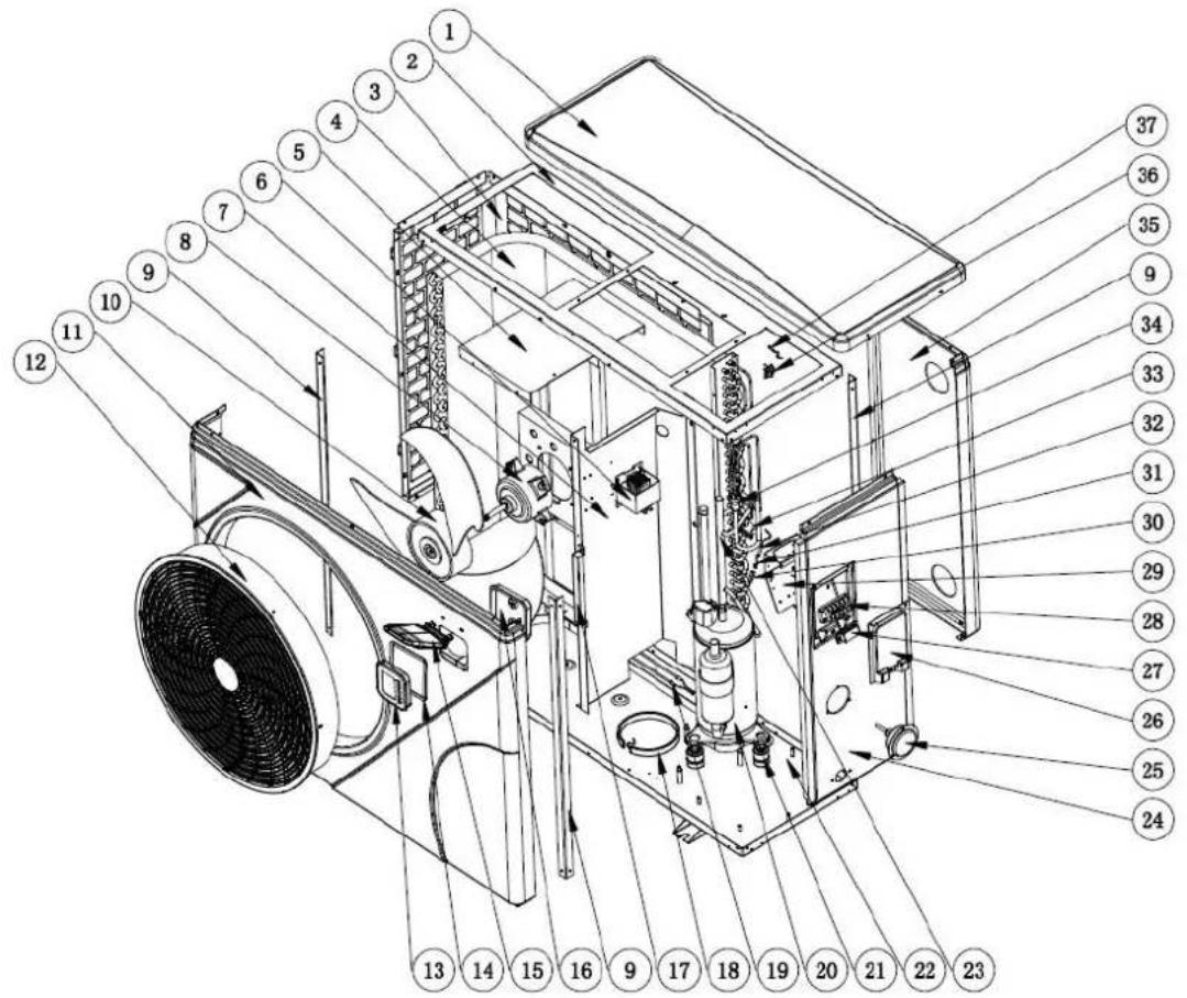 ASTRALPOOL Pro Elyo Touch - Open geklapt diagram - 1