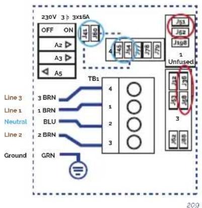 ASTRALPOOL Verona - Three-phase line 380V III BP21G1WL - 3
