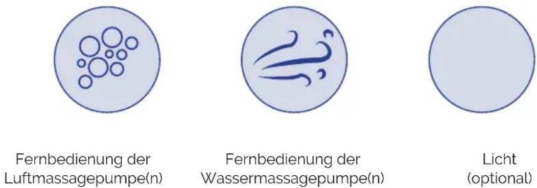 ASTRALPOOL Verona - Fernbedienung (Whirlpool-Tasten) - 1