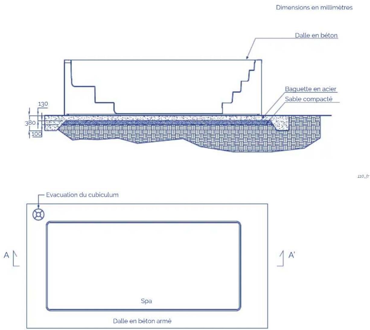 ASTRALPOOL MIRAGE 40 - Conseils pour la cimentation - 1