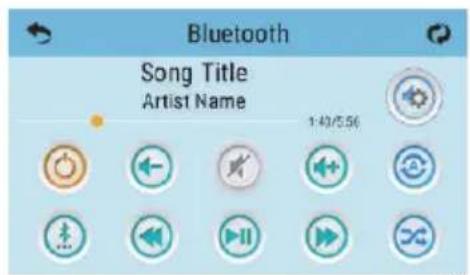 Bluetooth Song Title Artist Name 1:40/5:56