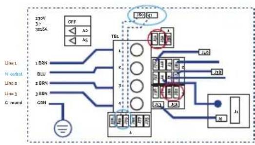 ASTRALPOOL Swimspa CRETA - DREIPHASENLEITUNG 400V - 1