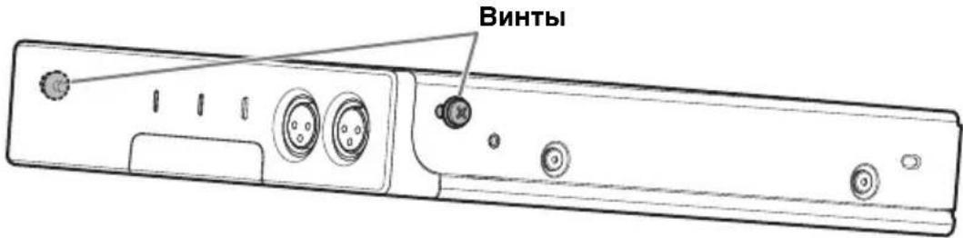 YAMAHA RMCR - Временно установите два прилагаемых винта в передние отверстия монтажного приспособления данного продукта. - 1