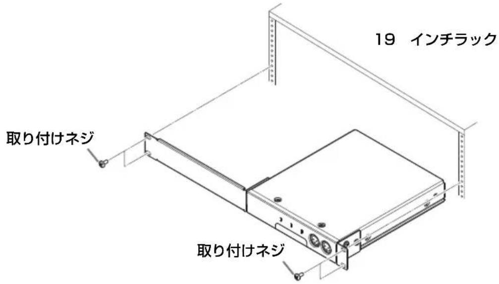YAMAHA RMCR - 2.金具を 19 インチラックに取り付けます。 - 1