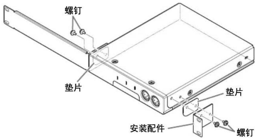 YAMAHA RMCR - 固定每个金属固定装置时,请将隔板包括在本机和金属固定装置之间。 - 1
