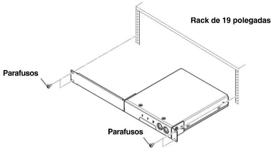 YAMAHA RMCR - Anexe os acessórios de metal ao rack de 19 polegadas. - 1