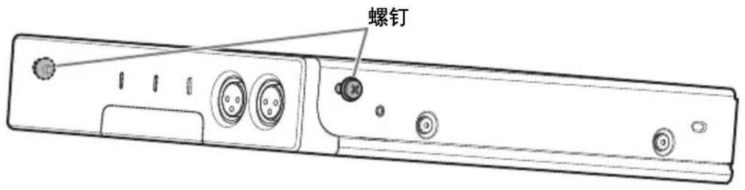 YAMAHA RMCR - 将附带的两个螺钉临时安装到本产品的安装附件安装孔的前孔中。 - 1
