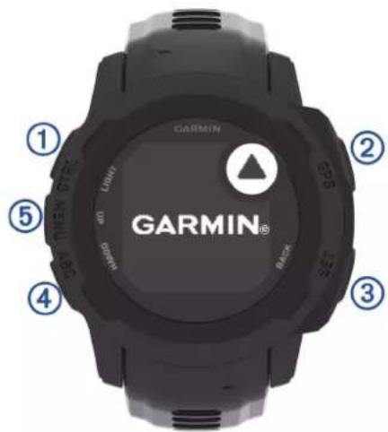 GARMIN Instinct 2S Solar - Boutons - 1