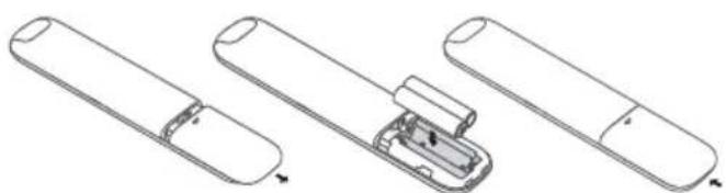 TCL 43P635 - Installation des piles - 1