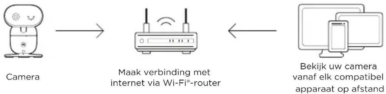 MOTOROLA PIP1010 - Verbinding makes met wifi en de Nursery App gebruiken - 1