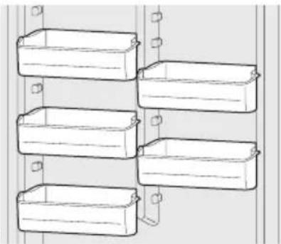 FRIGIDAIRE FFU21F5HW - Balconnets réglables (certains modèles de congélateurs verticaux) - 1