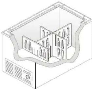 FRIGIDAIRE FFU21F5HW - Diviseurs pour congélateurs horizontalux (certains modèles) - 1