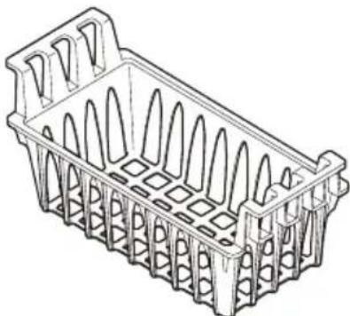 FRIGIDAIRE FFU21F5HW - Panier coulissant (modèles de congélateurs horizontally) - 1