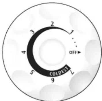 FRIGIDAIRE GLFH21F8HB - Commande de température électromécanique (modèles horizontaux et certains modèles verticaux) - 1