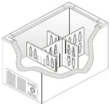 FRIGIDAIRE GLFH21F8HB - Diviseurs pour congélateurs horizontaux (certains modèles) - 1